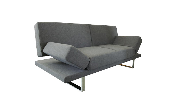Sofá-cama moderno color gris